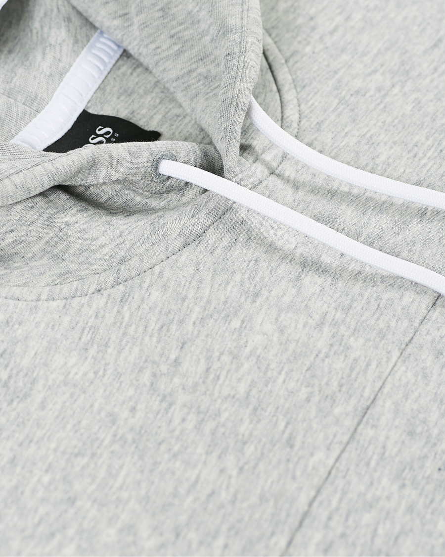 Herre | Trøjer | BOSS GREEN | BOSS Athleisure Soody Block Hoodie Grey/White