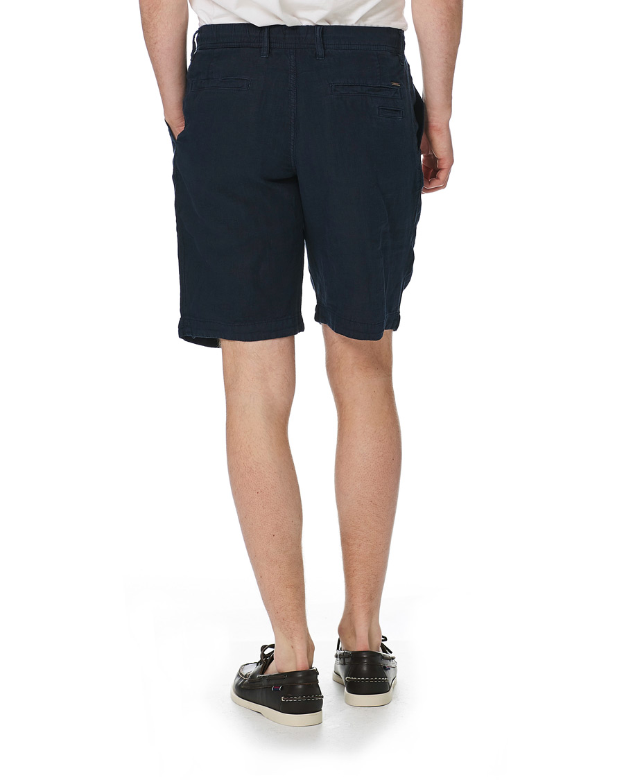 Herre | Shorts | BOSS ORANGE | BOSS Casual Symon Linen Drawstring Shorts Dark Blue