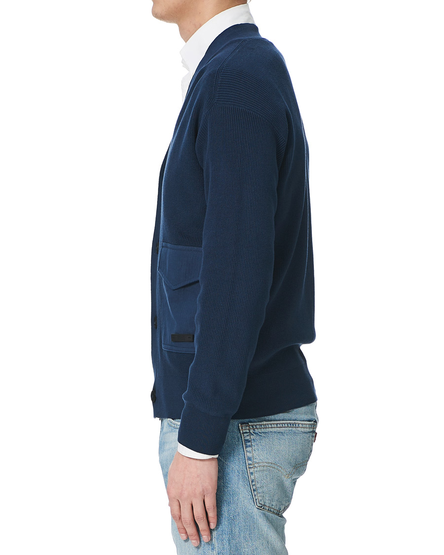 Herre | Trøjer | BOSS ORANGE | BOSS Casual Kardione Knitted Cardigan Dark Blue