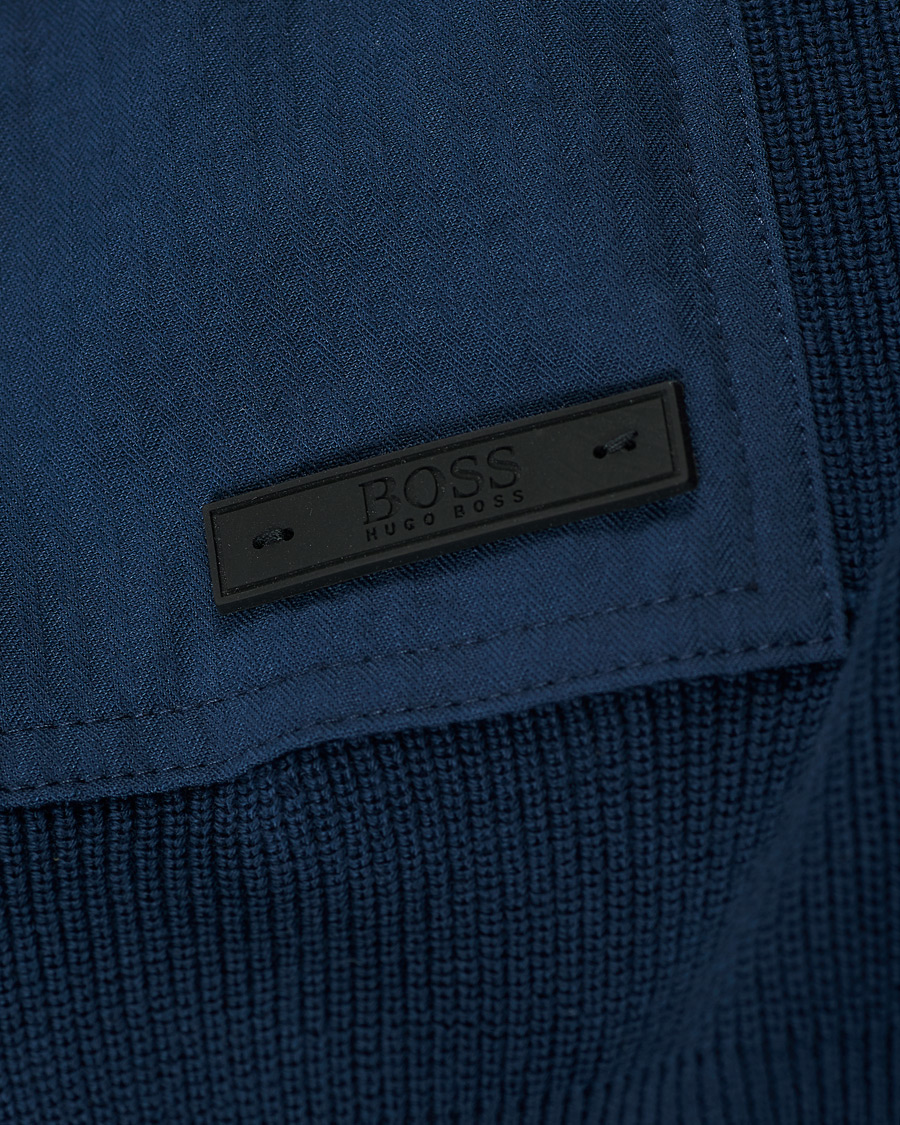 Herre | Trøjer | BOSS ORANGE | BOSS Casual Kardione Knitted Cardigan Dark Blue