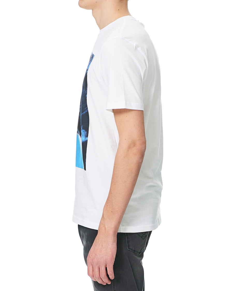 Herre | T-Shirts | BOSS ORANGE | BOSS Casual Noah Printed Shark Crew Neck Tee White