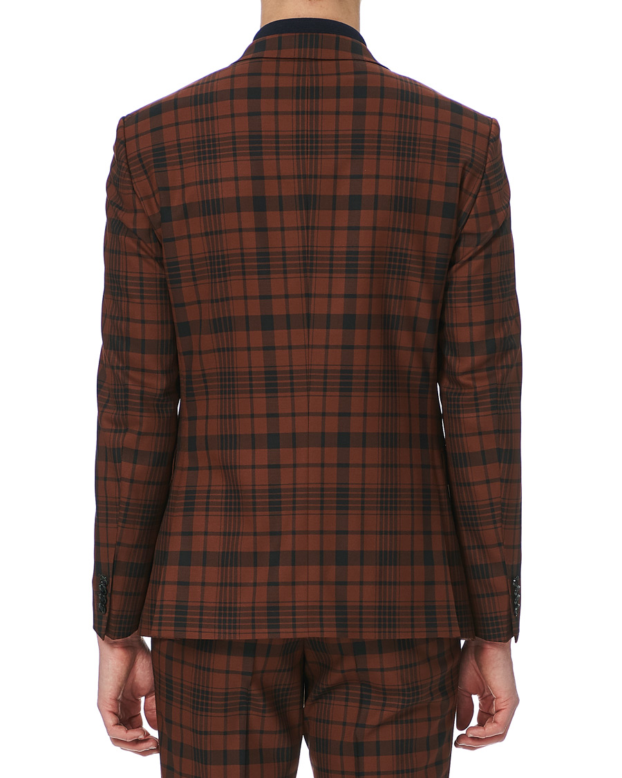 Herre | Jakkesæt | BOSS BLACK | BOSS Cliff/Floyed Wool Check Double Breasted Suit Rust