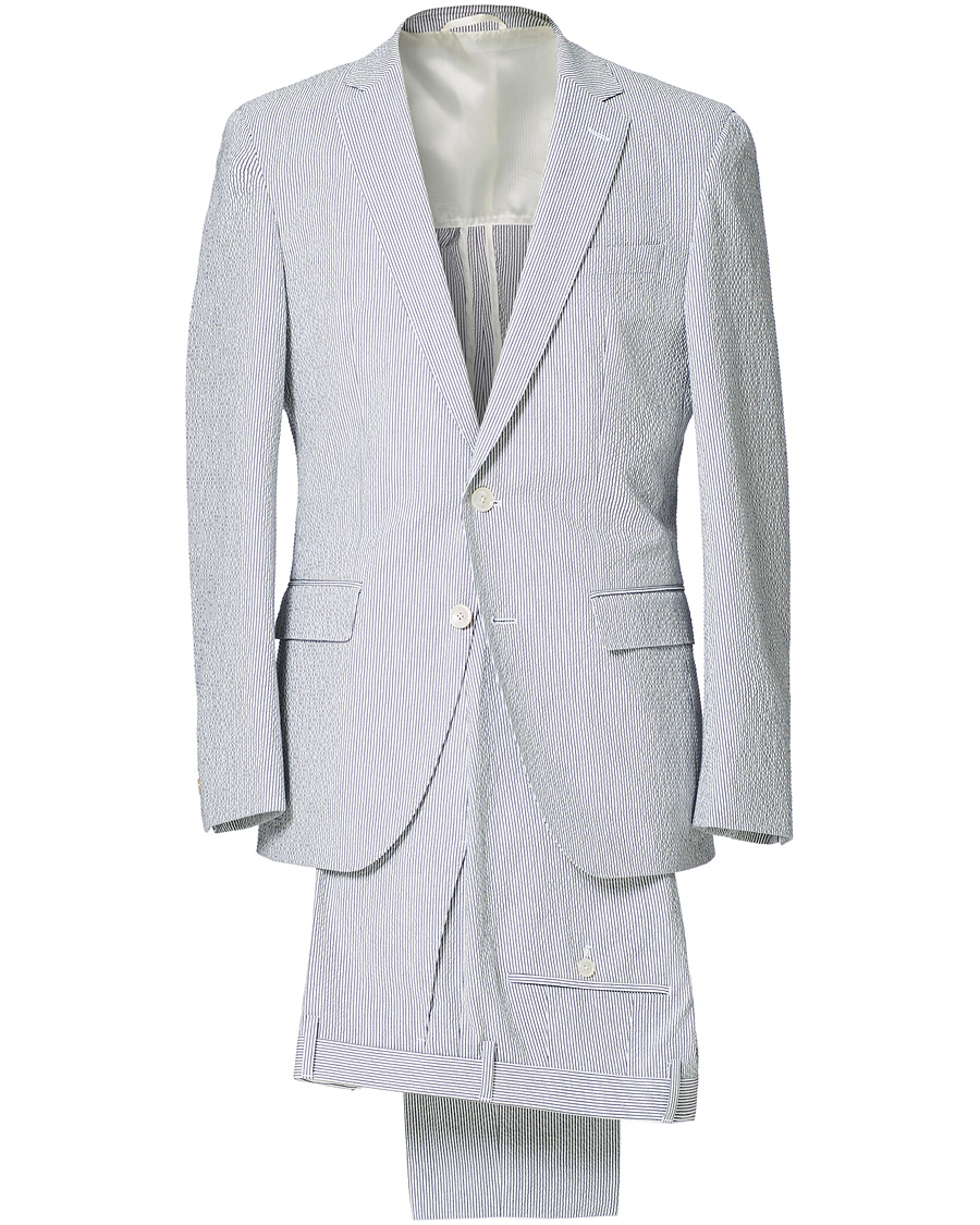 Herre | Jakkesæt | BOSS BLACK | BOSS Helford/Gander3 Seersucker Suit Open Grey