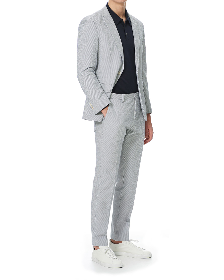 Herre | Jakkesæt | BOSS BLACK | BOSS Helford/Gander3 Seersucker Suit Open Grey