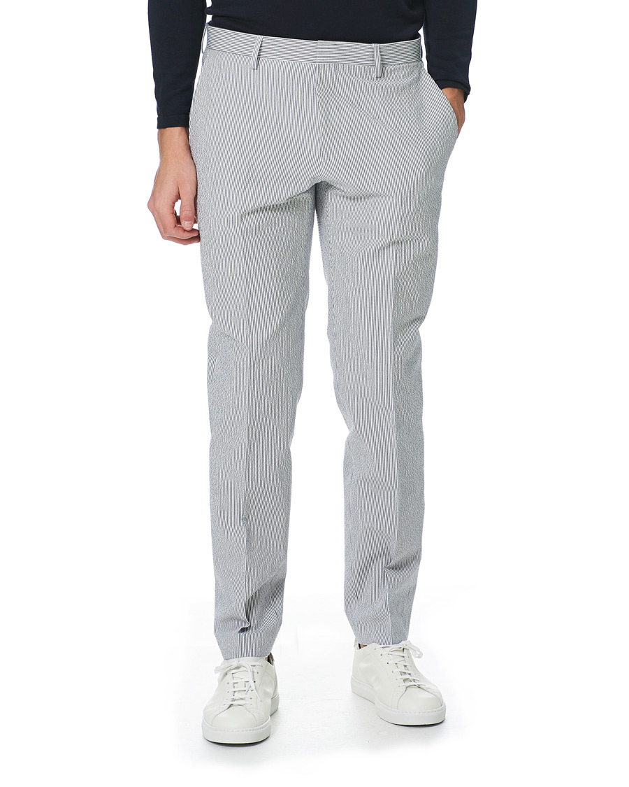 Herre | Jakkesæt | BOSS BLACK | BOSS Helford/Gander3 Seersucker Suit Open Grey