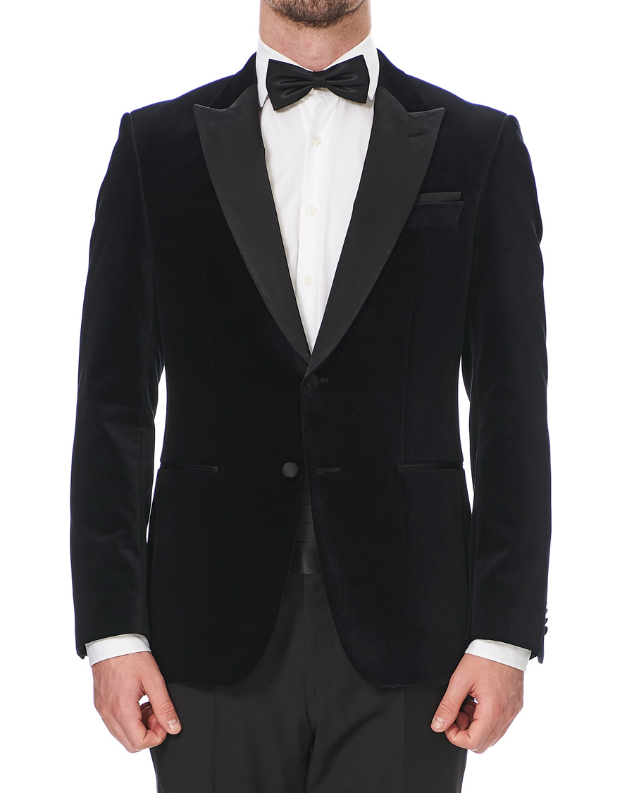 effektivitet midnat ensom BOSS Helward Velvet Smoking Jacket Black - CareOfCarl.dk