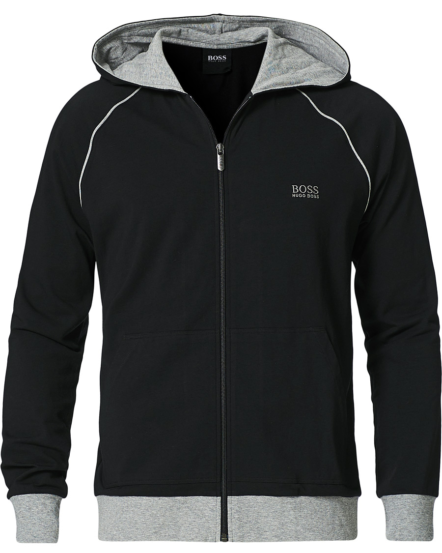 Herre | Trøjer | BOSS BLACK | BOSS Mix & Match Full Zip Hoodie Black
