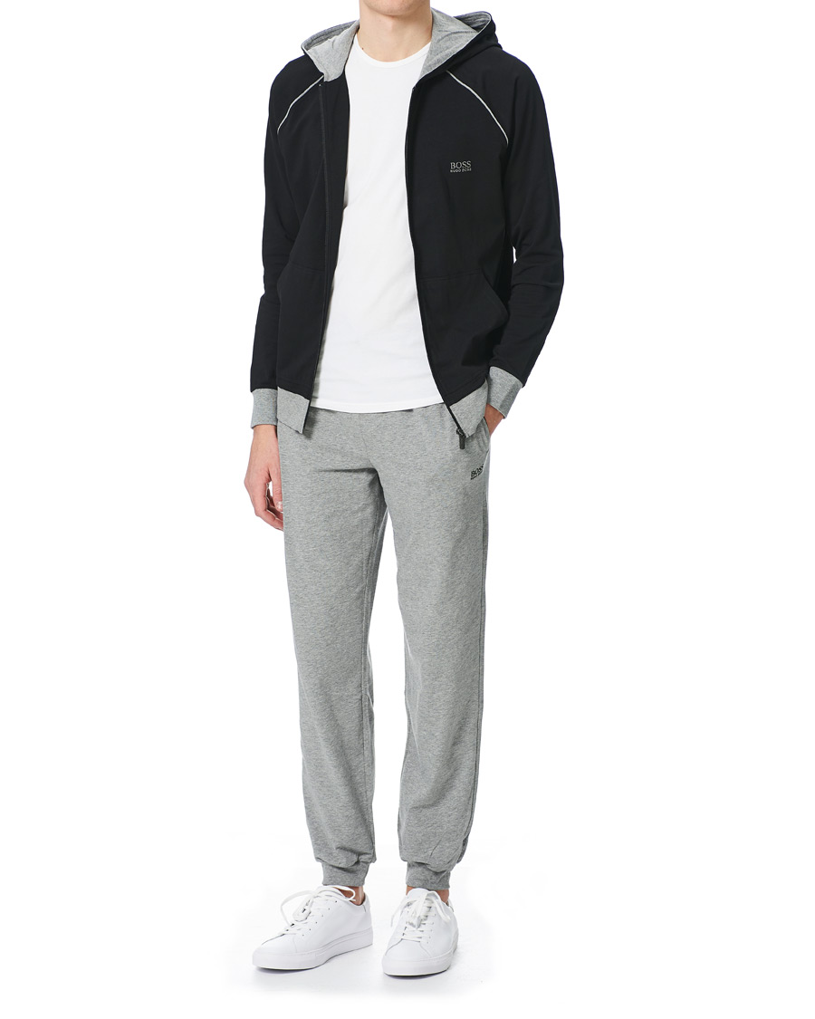 Herre | Trøjer | BOSS BLACK | BOSS Mix & Match Full Zip Hoodie Black