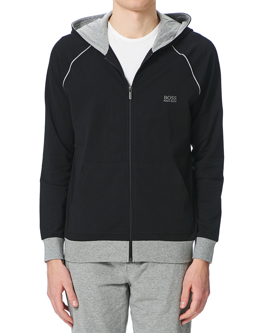 Herre | Trøjer | BOSS BLACK | BOSS Mix & Match Full Zip Hoodie Black