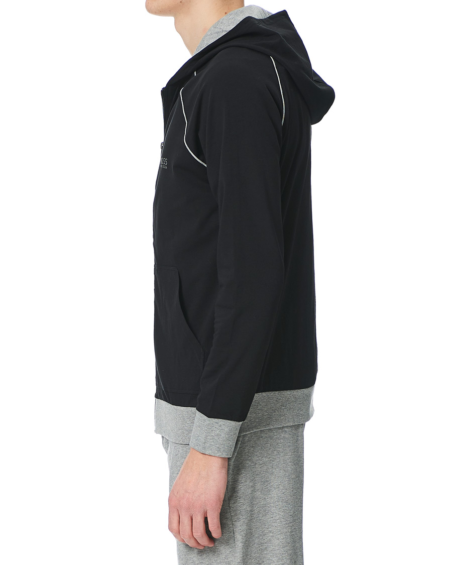 Herre | Trøjer | BOSS BLACK | BOSS Mix & Match Full Zip Hoodie Black