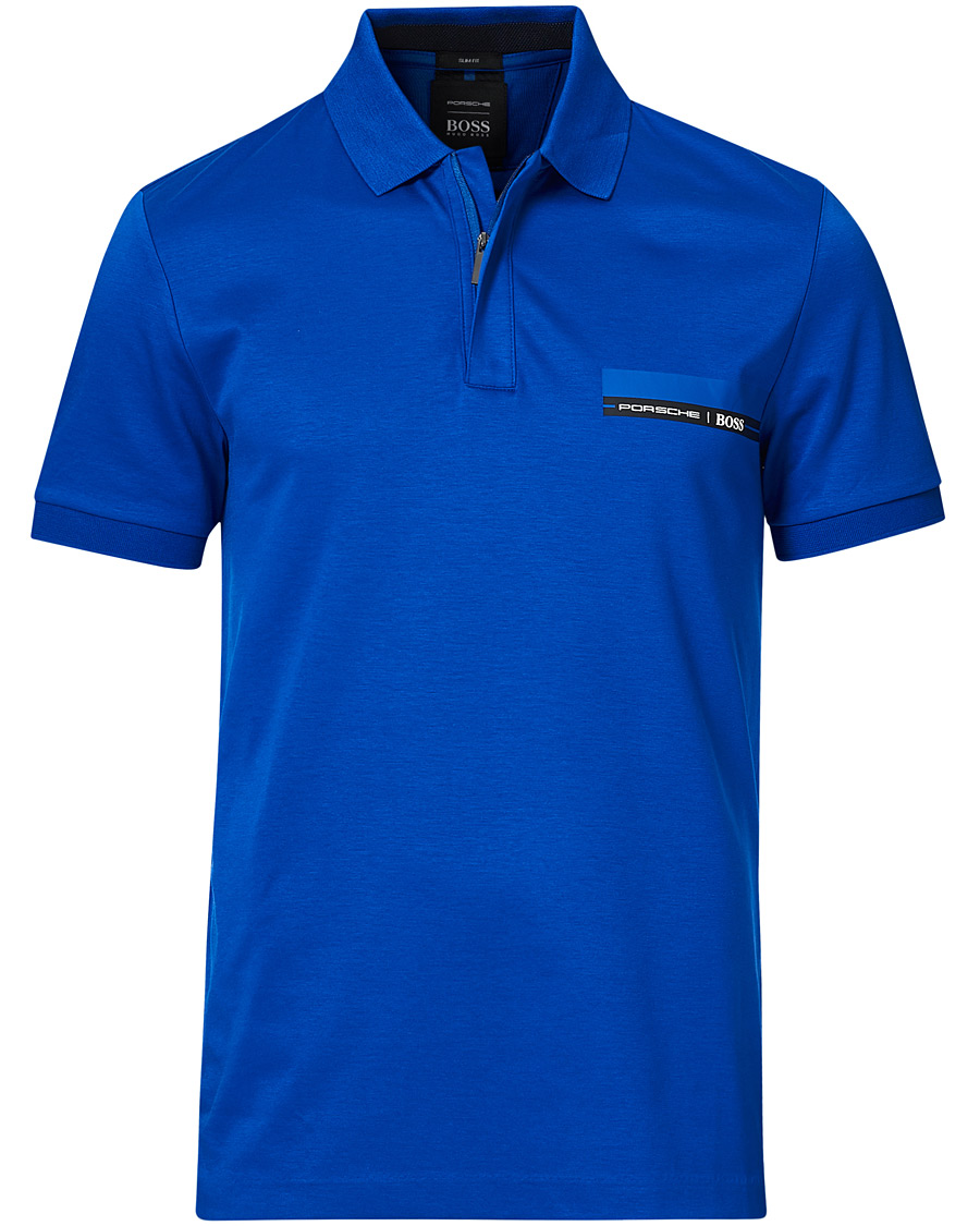 Herre | Polotrøjer | BOSS BLACK | BOSS Porsche Capsule Polston Polo Open Blue