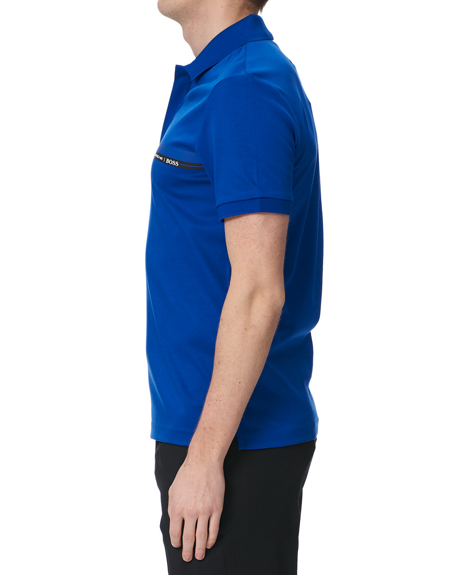 Herre | Polotrøjer | BOSS BLACK | BOSS Porsche Capsule Polston Polo Open Blue
