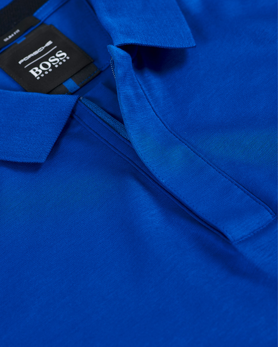 Herre | Polotrøjer | BOSS BLACK | BOSS Porsche Capsule Polston Polo Open Blue