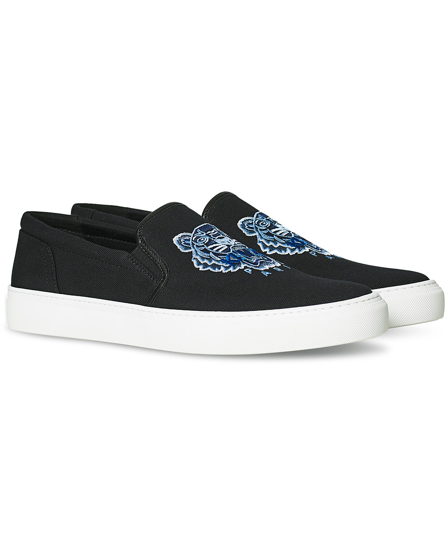 Herre | KENZO Tiger Slip On Sneaker Black | KENZO | Tiger Slip On Sneaker Black