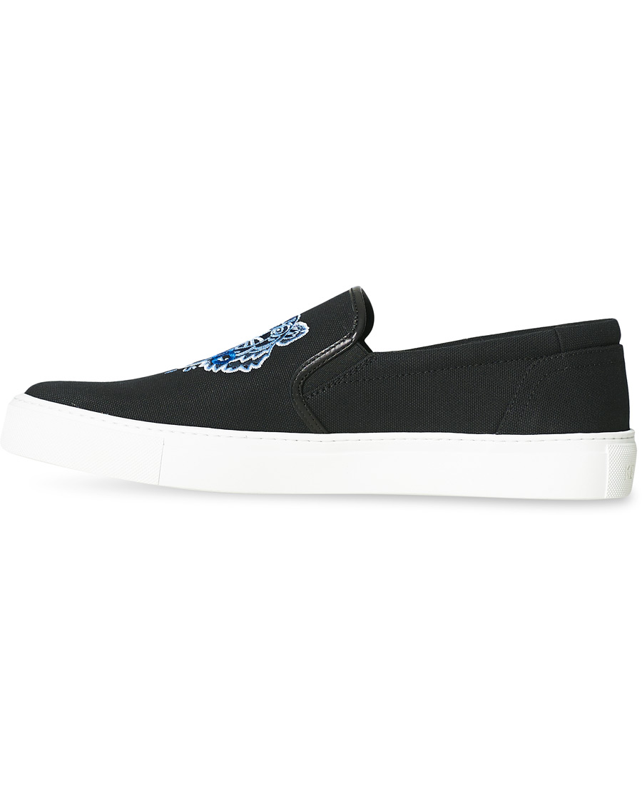 Herre | KENZO Tiger Slip On Sneaker Black | KENZO | Tiger Slip On Sneaker Black