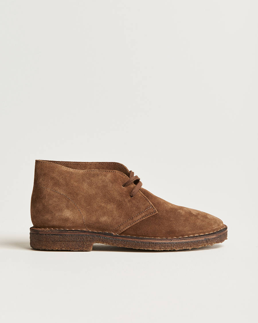 Herre | Støvler | Drake's | Clifford Suede Desert Boots Light Brown
