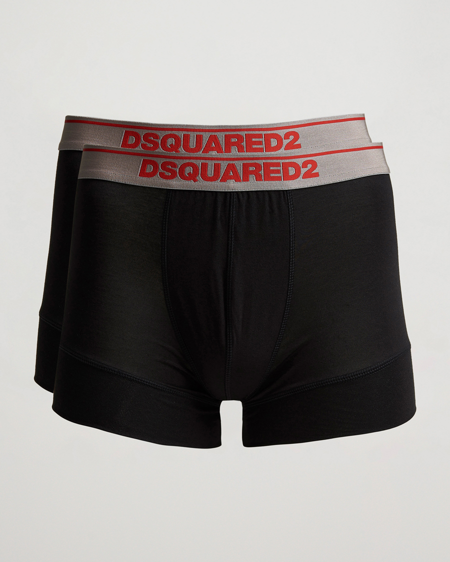 Herre | Undertøj | Dsquared2 | 2-Pack Modal Stretch Trunk Black