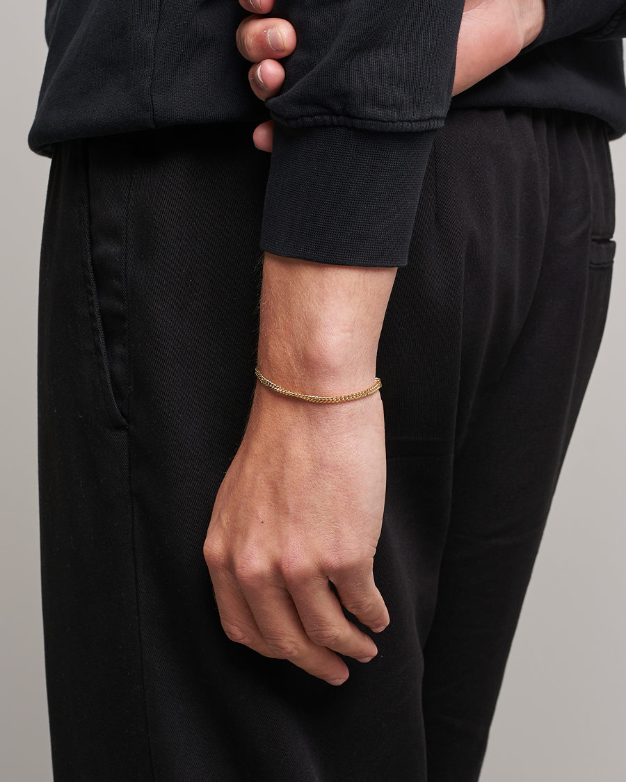 Herre | Tom Wood | Tom Wood | Curb Bracelet M Gold