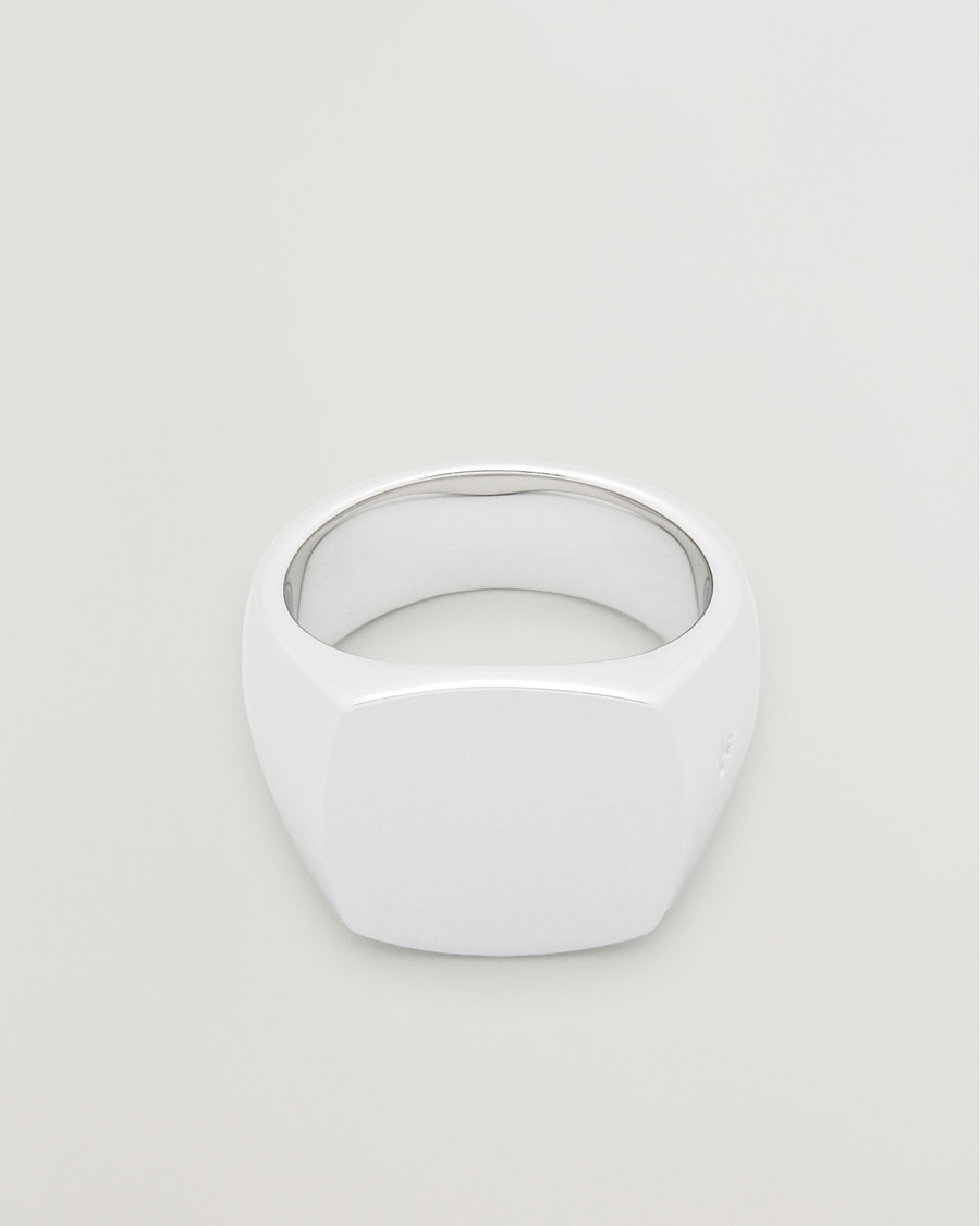 Herre | Smykker | Tom Wood | Cushion Polished Ring Silver