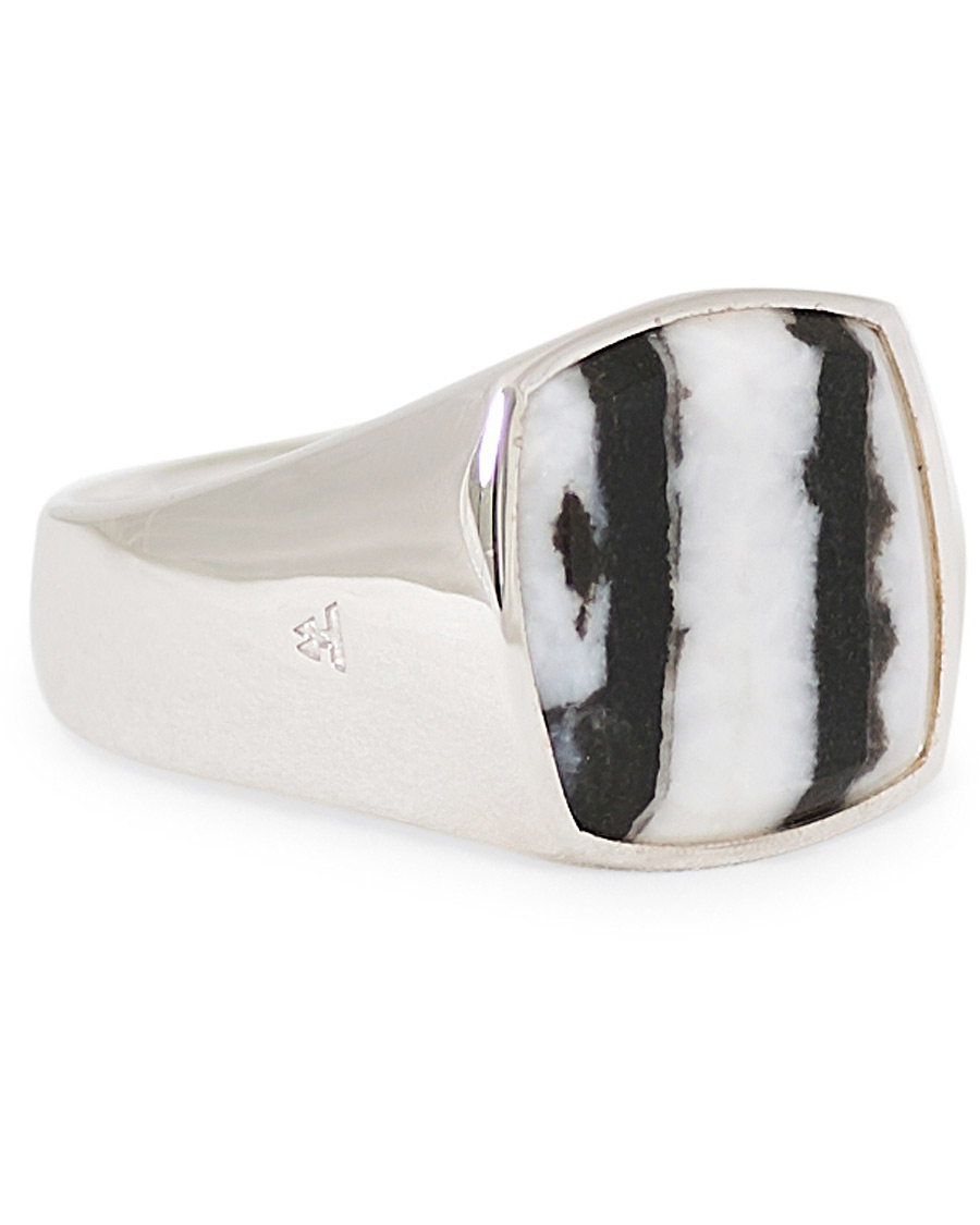 broderi Narabar Rudyard Kipling Tom Wood Cushion Zebra Ring Silver - CareOfCarl.dk
