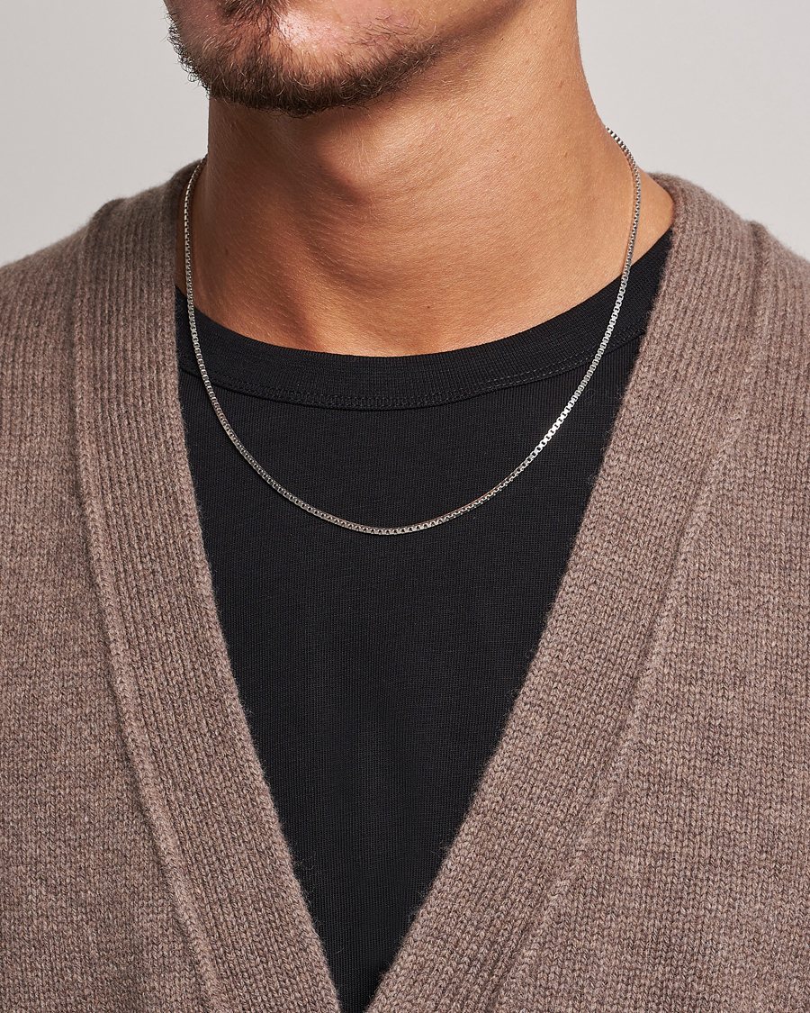 Herre | Tom Wood | Tom Wood | Square Chain M Necklace Silver