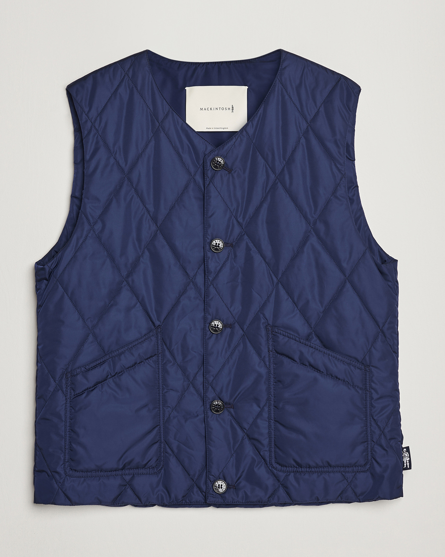 Herre | Veste | Mackintosh | Hig Quilted Liner Blue