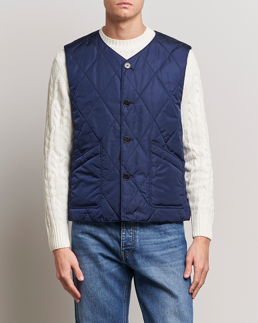 Herre | Veste | Mackintosh | Hig Quilted Liner Blue