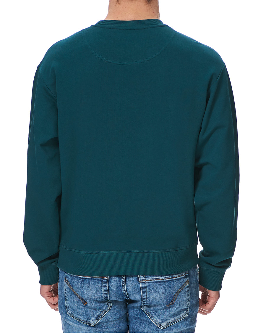 Herre | Trøjer | KENZO | Velvet Tiger Head Crew Neck Sweatshirt Green