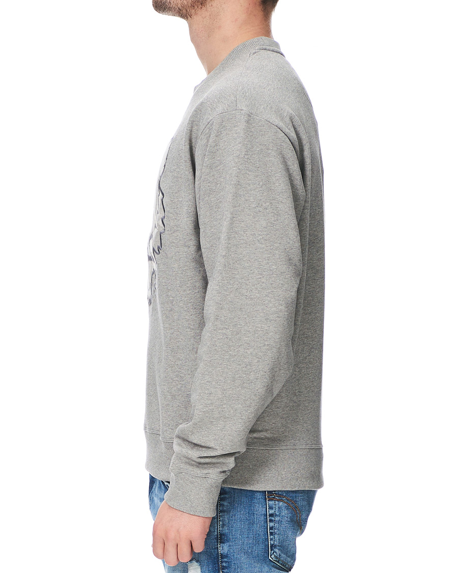 Herre | Trøjer | KENZO | Velvet Tiger Head Crew Neck Sweatshirt Grey