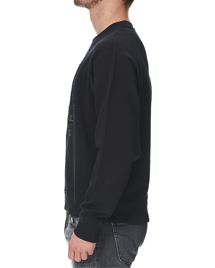 Herre | Trøjer | KENZO | Velvet Tiger Head Crew Neck Sweatshirt Black