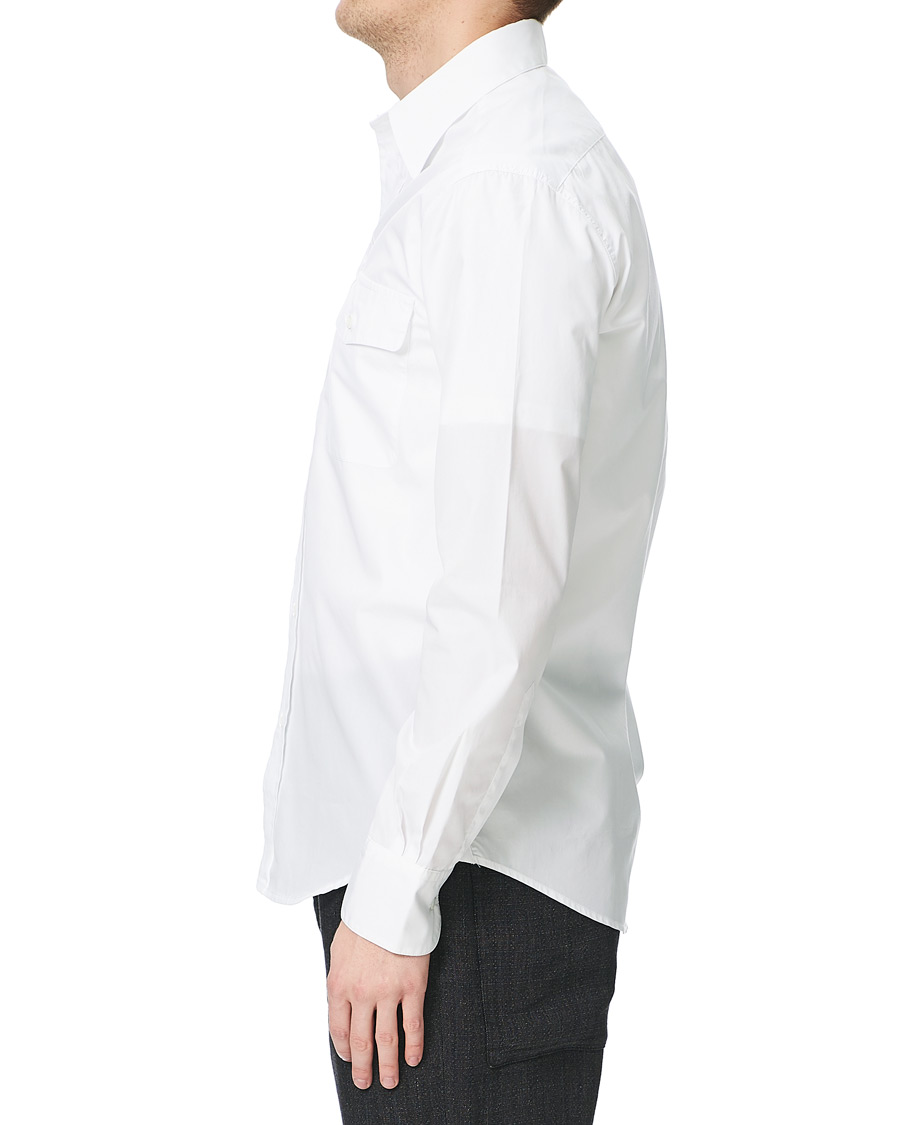 Herre | Skjorter | Barena | Double Pocket Overshirt White