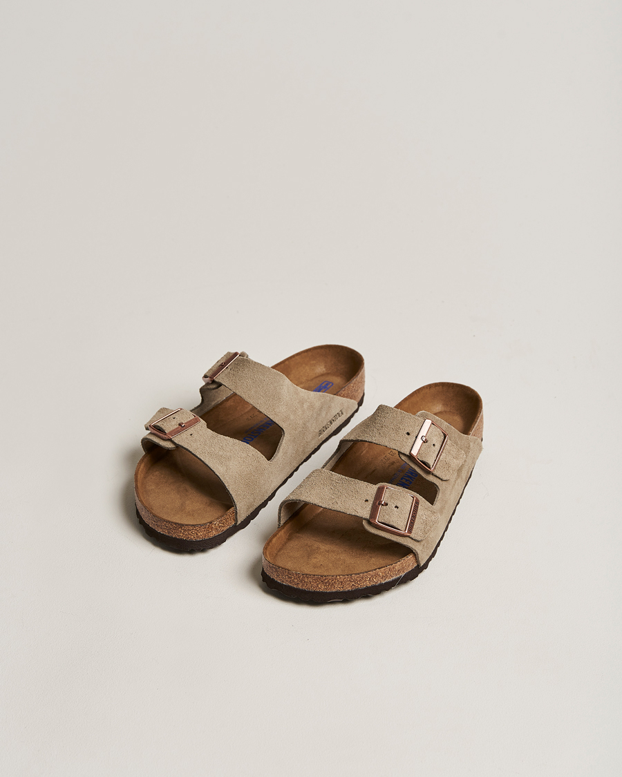 Herre | Sandaler & Hjemmesko | BIRKENSTOCK | Arizona Soft Footbed Taupe Suede