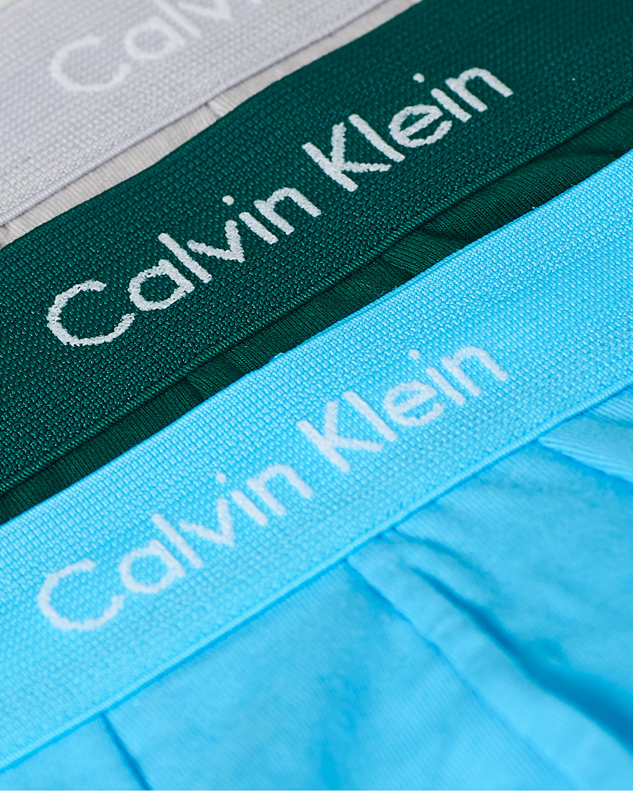 Herre | Undertøj | Calvin Klein | Cotton Stretch Low Rise Trunk 3-Pack Jada Sea/Sky High/Silver