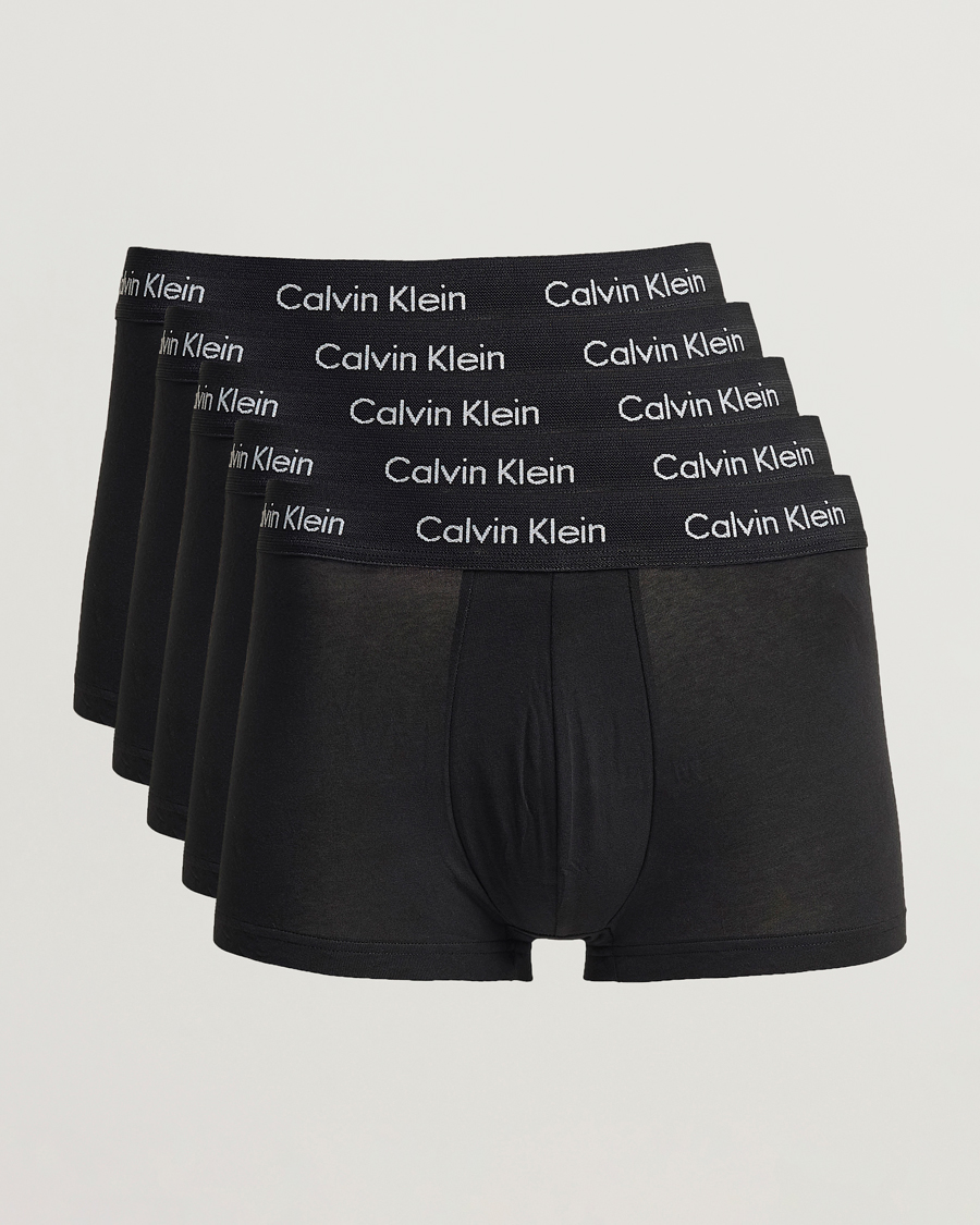 Herre |  | Calvin Klein | Cotton Stretch 5-Pack Trunk Black