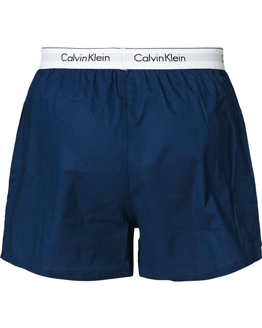 Herre | Undertøj | Calvin Klein | Modern Cotton Stretch Boxer 2-Pack Navy/Grey Heather