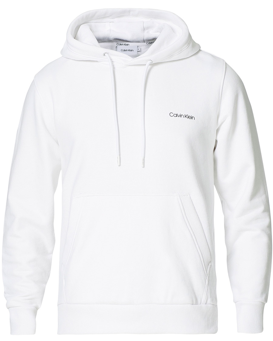 Herre | Trøjer | Calvin Klein | Small Chest Logo Hoodie Bright White