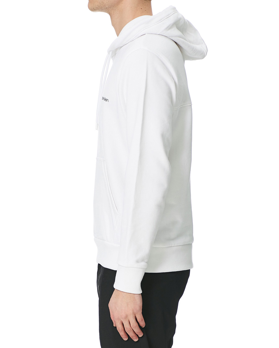 Herre | Trøjer | Calvin Klein | Small Chest Logo Hoodie Bright White