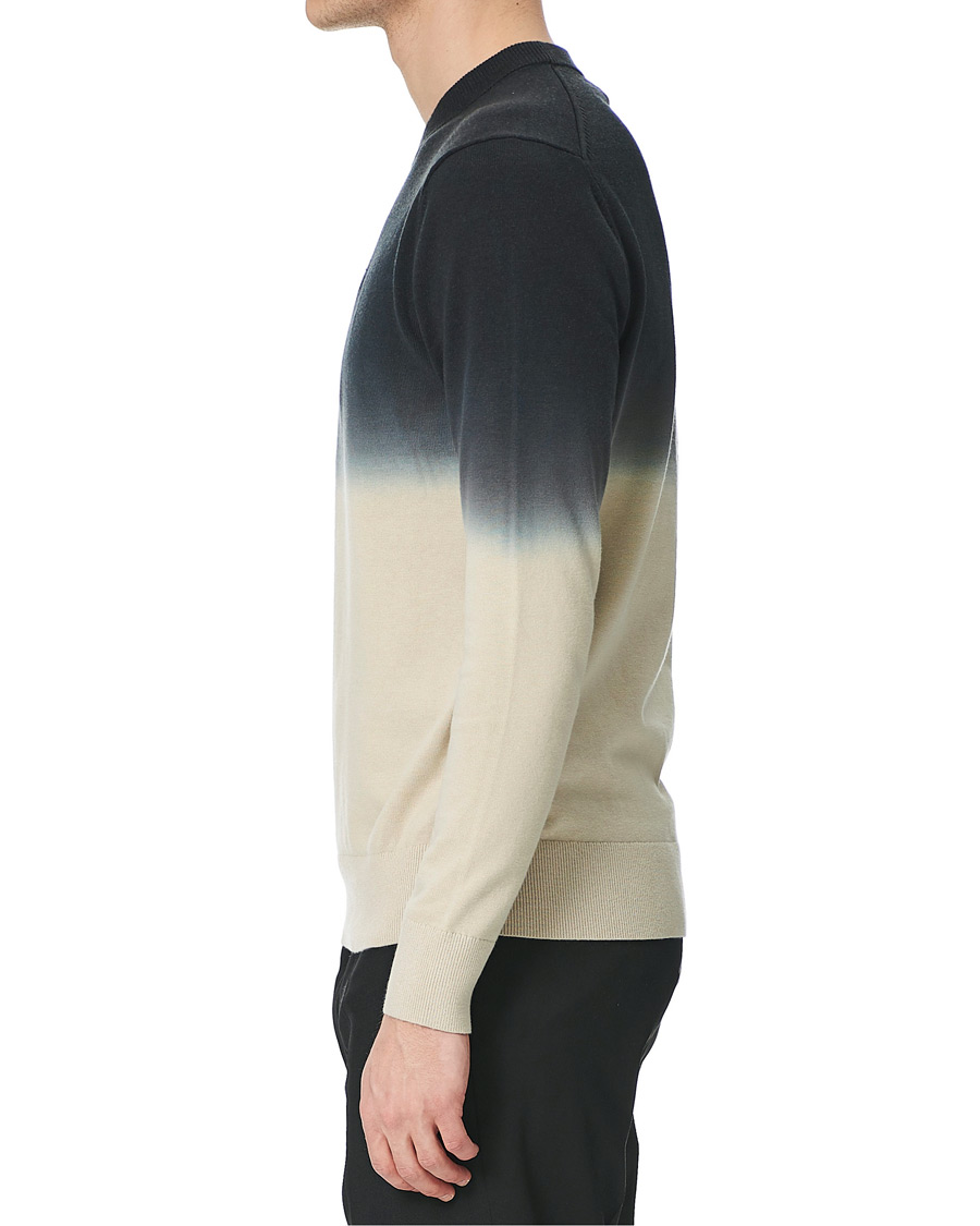 Herre | Trøjer | Calvin Klein | Dip Dyed Crew Neck Sweater Black
