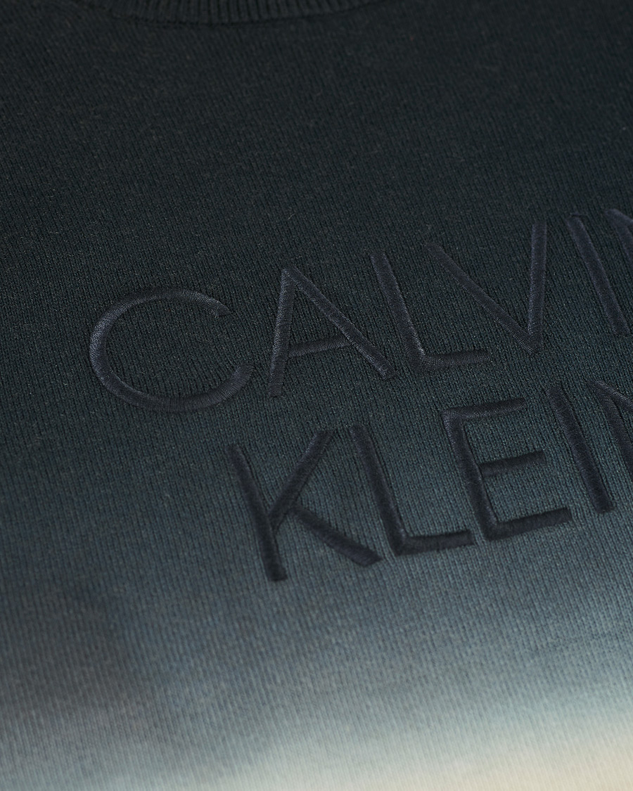 Herre | Trøjer | Calvin Klein | Dip Dyed Crew Neck Sweater Black