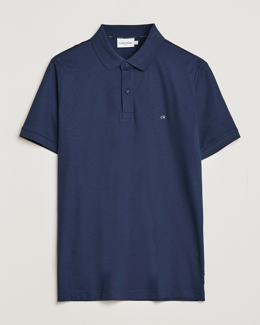 Herre | Polotrøjer | Calvin Klein | Liquid Touch Slim Fit Polo Navy