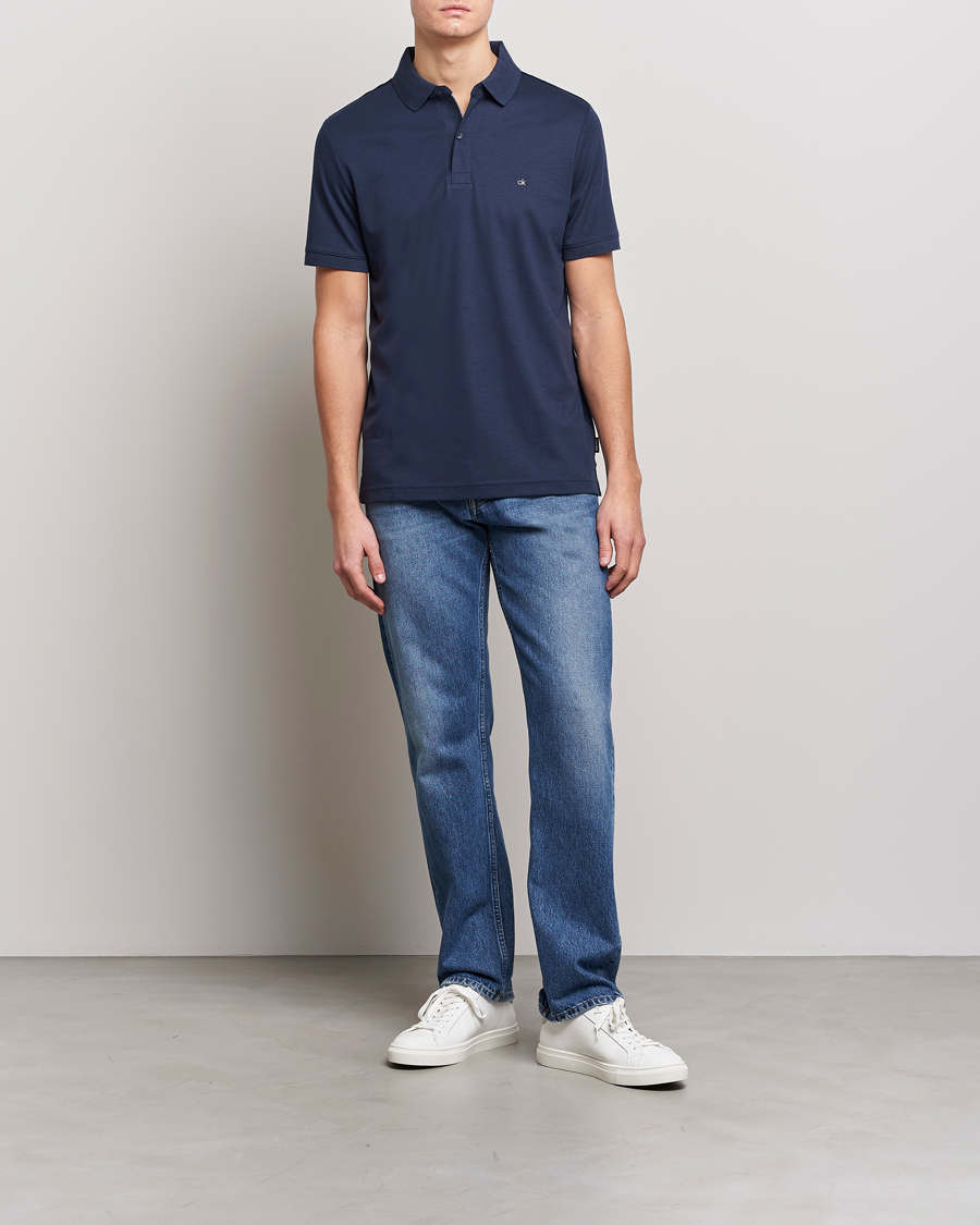 Herre | Polotrøjer | Calvin Klein | Liquid Touch Slim Fit Polo Navy