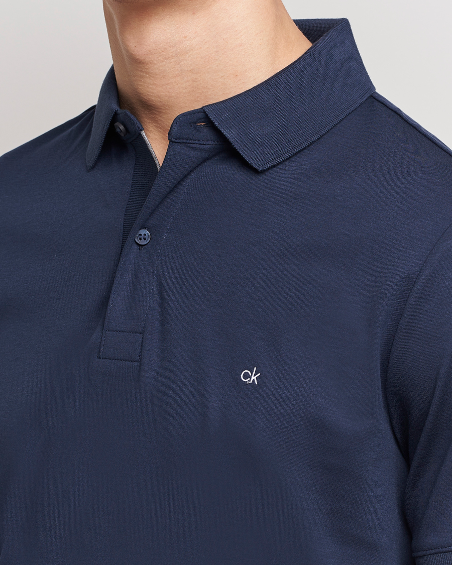 Herre | Polotrøjer | Calvin Klein | Liquid Touch Slim Fit Polo Navy
