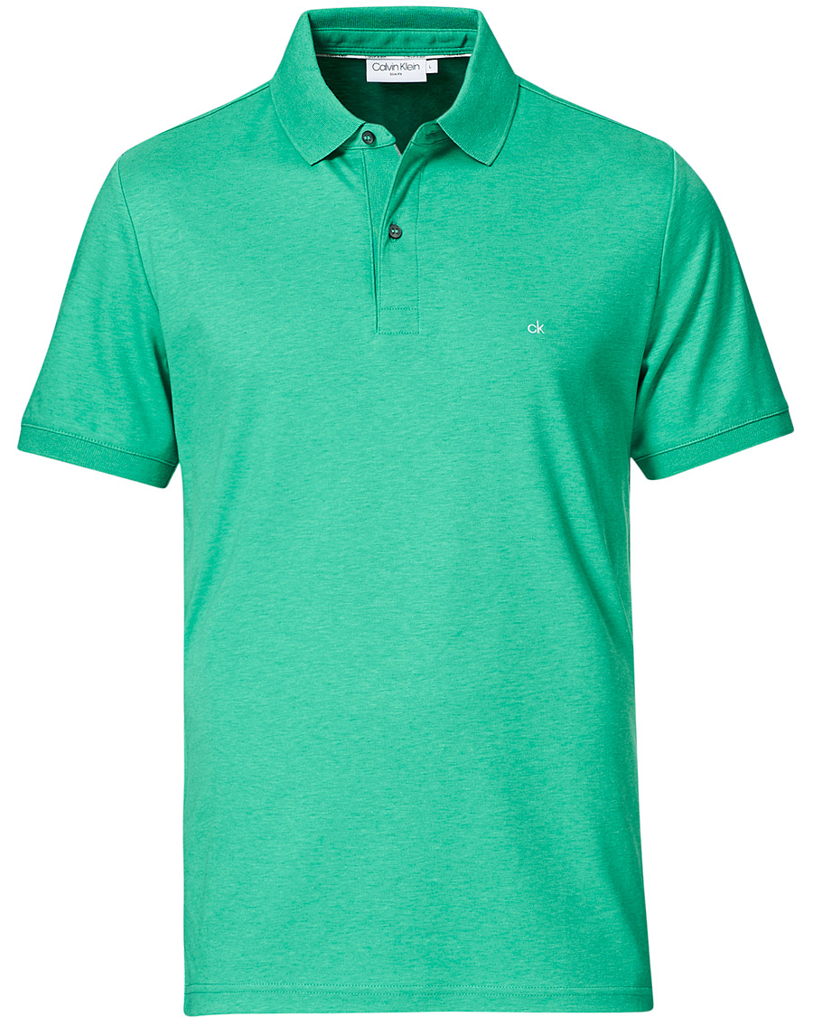 Herre | Polotrøjer | Calvin Klein | Slim Fit Liquid Touch Polo Green Campus Heather