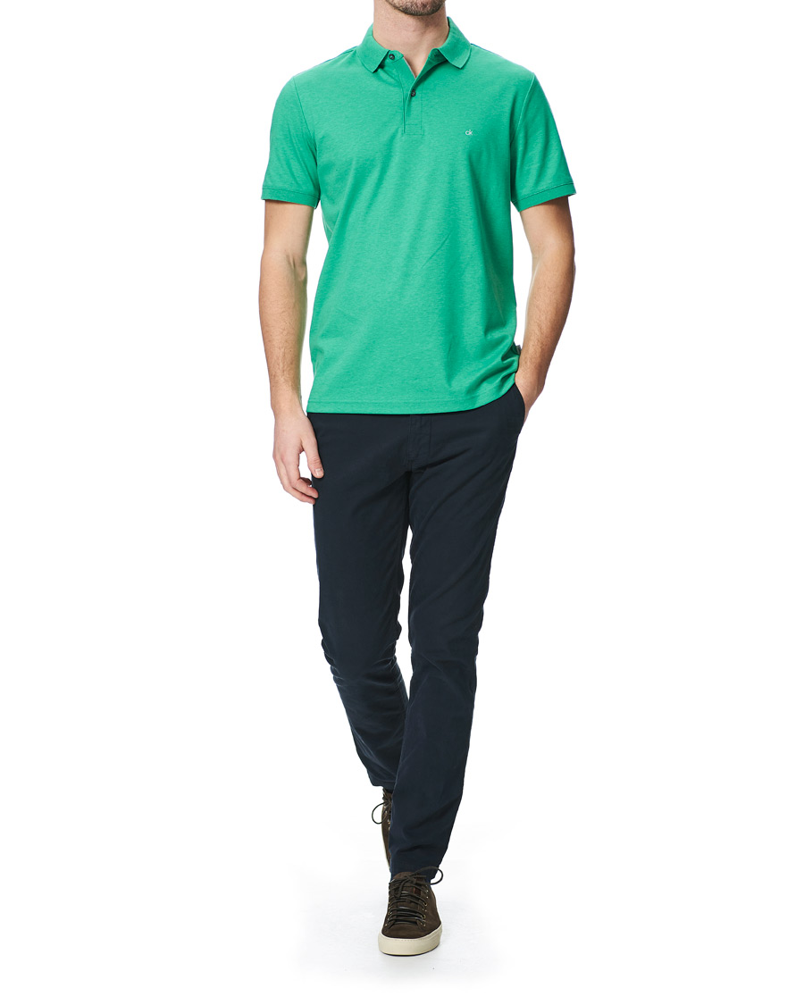 Herre | Polotrøjer | Calvin Klein | Slim Fit Liquid Touch Polo Green Campus Heather