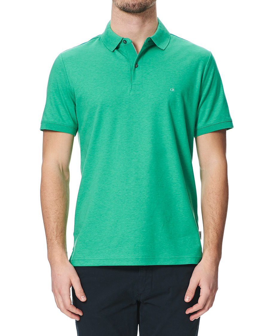 Herre | Polotrøjer | Calvin Klein | Slim Fit Liquid Touch Polo Green Campus Heather