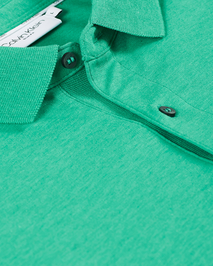 Herre | Polotrøjer | Calvin Klein | Slim Fit Liquid Touch Polo Green Campus Heather