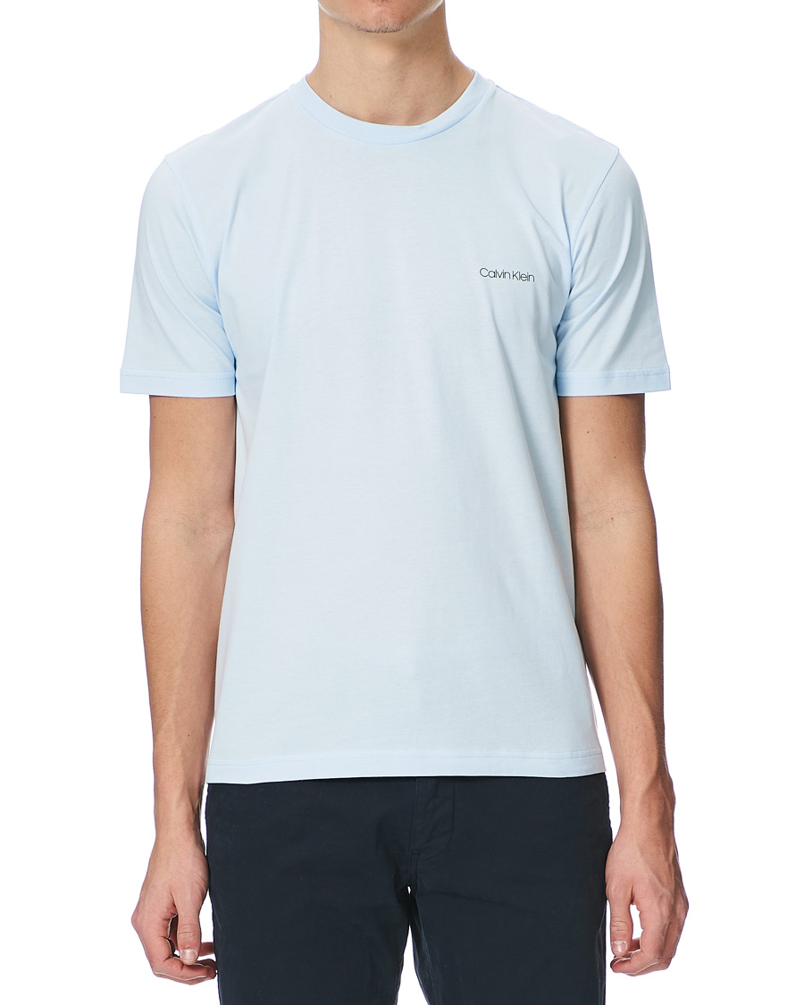 Herre | T-Shirts | Calvin Klein | Chest Logo Crew Neck Tee Kingly Blue
