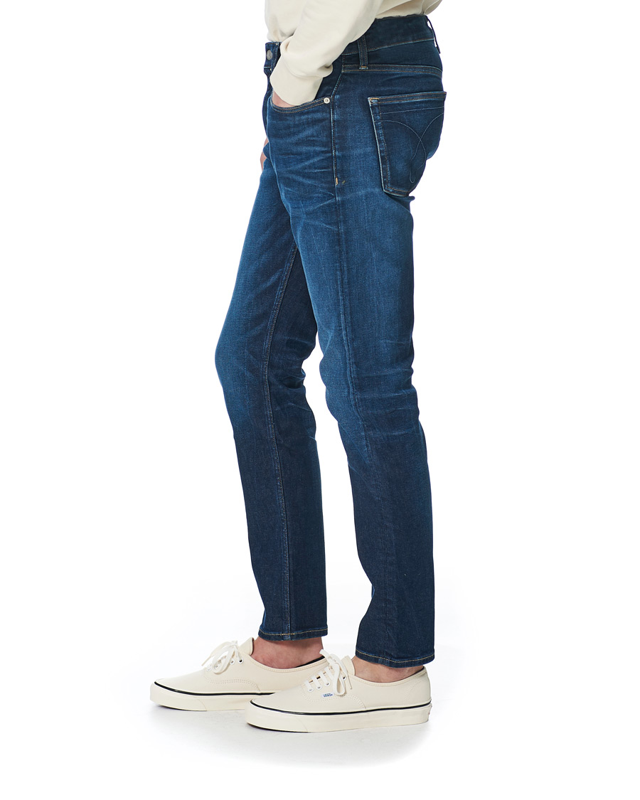 Herre | Jeans | Calvin Klein Jeans | Slim Taper Stretch Jeans Dark Blue