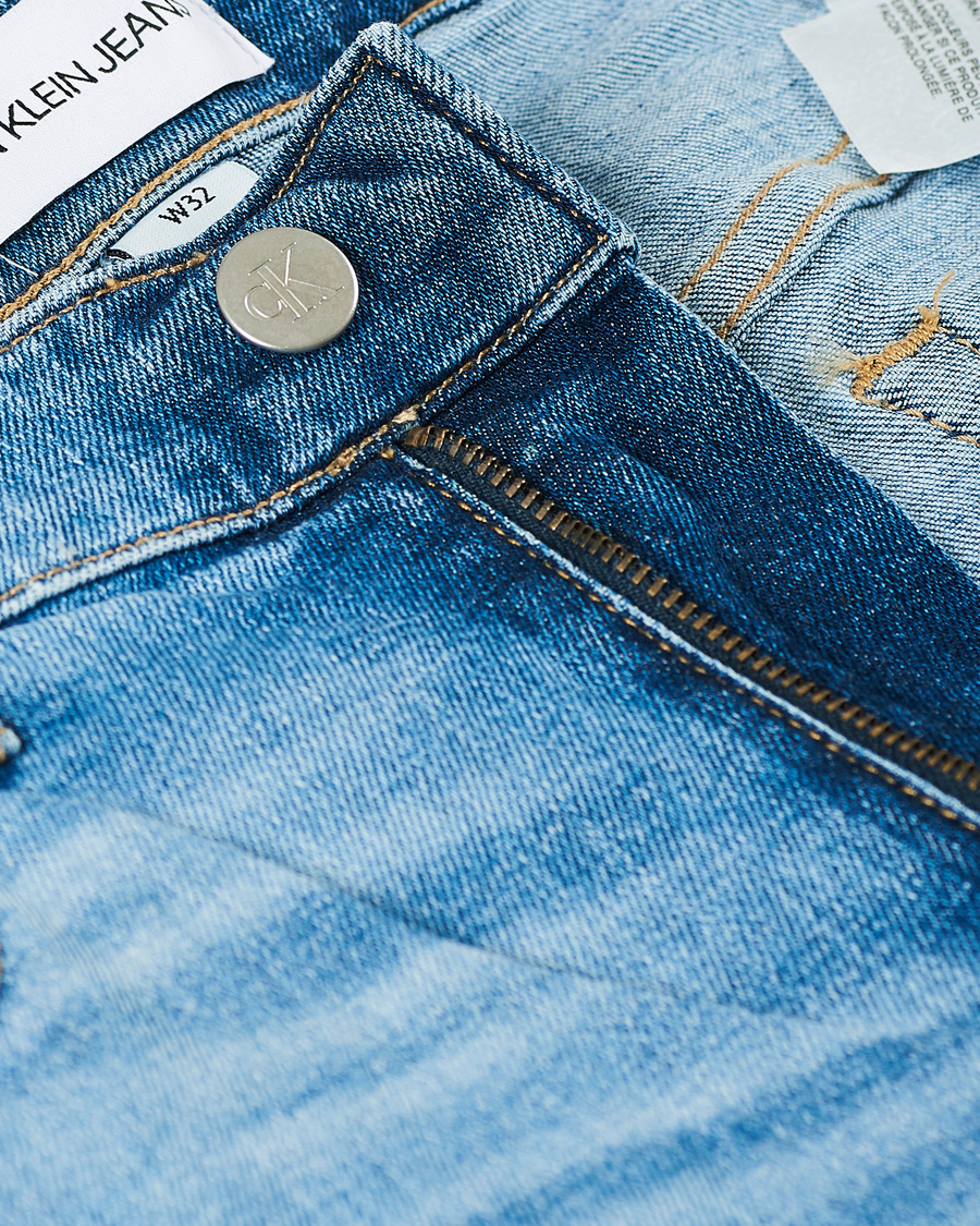 Herre | Shorts | Calvin Klein Jeans | Regular Fit Stretch Denim Shorts Light Blue