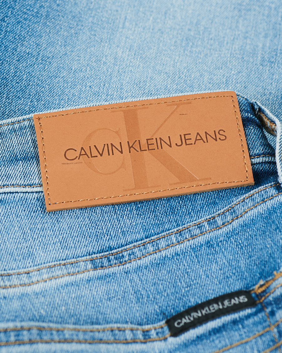 Herre | Shorts | Calvin Klein Jeans | Regular Fit Stretch Denim Shorts Light Blue
